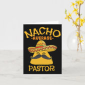 Nacho Average Pastor Preacher Religious Leader Cin Karte (Gelbe Blume)