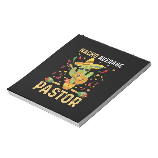 Nacho Average Pastor Religious Leader Cinco De May Notizblock (Rotiert)