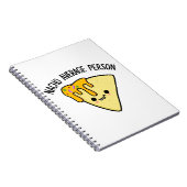 Nacho Average Person Funny Food Puff Notizblock (Rechte Seite)