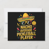 Nacho Average Pickleball Player Einladung (Rückseite)