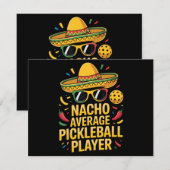 Nacho Average Pickleball Player Einladung (Vorne/Hinten)