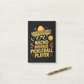 Nacho Average Pickleball Player Post-it Klebezettel (Auf Schreibtisch)
