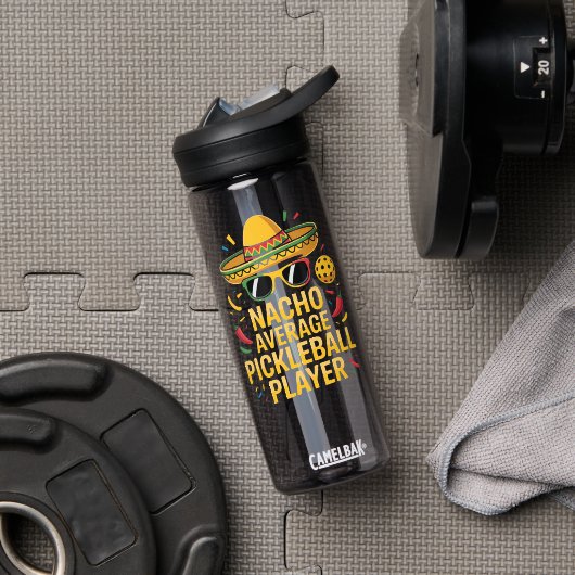 Nacho Average Pickleball Player Trinkflasche (Fitnessstudio (gedreht))