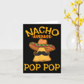 Nacho Average Pop Pop Mexican Disc Großvater Cin Karte (Gelbe Blume)