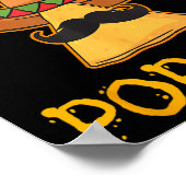 Nacho Average Pop Pop Mexican Disc Großvater Cin Poster (Ecke)