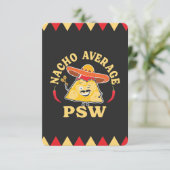 Nacho Average PSW Funny Caregivers Dankeskarte (Stehend Vorderseite)