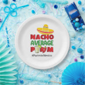 Nacho Average Purim Square Sticker Pappteller (Party)