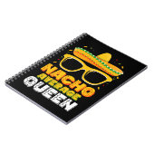 Nacho Average Queen Girl Family Cinco De Mayo Notizblock (Linke Seite)