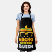 Nacho Average Queen Girl Family Cinco De Mayo Schürze (Getragen)