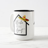 Nacho Average Real Anwesen Agent Zweifarbige Tasse (Vorderseite Links)