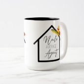 Nacho Average Real Anwesen Agent Zweifarbige Tasse (VorderseiteRechts)