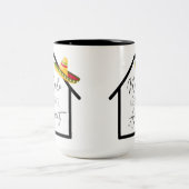 Nacho Average Real Anwesen Agent Zweifarbige Tasse (Mittel)