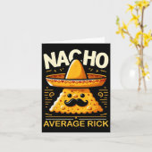 Nacho Average Rick Personalisiert Name Funny mexik Karte (Gelbe Blume)