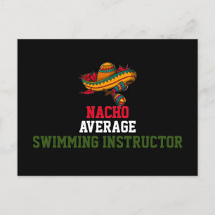 Nacho Average Schwimmlehrer Postkarte