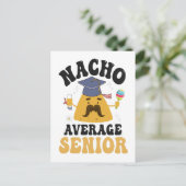 Nacho Average Senior Abschluss Cinco De Mayo GIft Einladungspostkarte (Stehend Vorderseite)