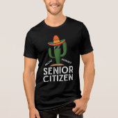 Nacho Average Senior Citizen Tri-Blend Shirt (Vorderseite)
