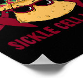 Nacho Average Sickle Cell Warrior Funny Cinco De m Poster (Ecke)