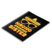 Nacho Average Sister Cinco De Mayo Matching Family Notizblock (Linke Seite)