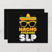 Nacho Average SLP Speech Pathologe Postkarte (Vorne/Hinten)