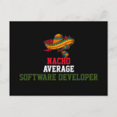 Nacho Average Software Developer Postkarte (Vorderseite)