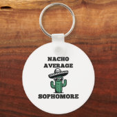 Nacho Average Sophomore Mexican Cinco De Mayo Schlüsselanhänger (Vorderseite)