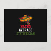 Nacho Average Statistiker Postkarte (Vorderseite)