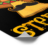 Nacho Average Step Vater Mexican Dish Stepdad Poster (Ecke)