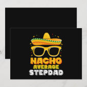Nacho Average Stepdad Vater Cinco De Mayo Einladung (Vorne/Hinten)