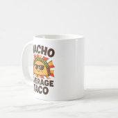 Nacho Average Taco Lustiger Lebensmittel-Wortwitz  Kaffeetasse (Vorderseite Links)