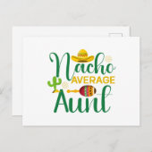 Nacho Average Tante Funny Postkarte (Vorne/Hinten)