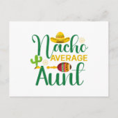Nacho Average Tante Funny Postkarte (Vorderseite)
