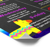 Nacho Average Teacher Bewertung Woche Vorlage Poster (Ecke)