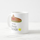 Nacho Average Teacher Funny Gift für Lehrer Kaffeetasse (Vorderseite Links)