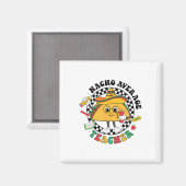 Nacho Average Teacher Taco Sombrero Cinco De Mayo Magnet (Vorderseite/Rückseite)