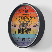 Nacho Average Teacher Uhr (Winkel)