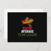 Nacho Average Teamleiter Postkarte (Vorne/Hinten)