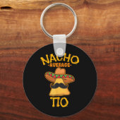 Nacho Average Tio Mexican Disc Uncle Cinco De Mayo Schlüsselanhänger (Vorderseite)