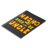 Nacho Average Uncle - Funny Uncle Gift Notizblock (Linke Seite)