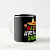 Nacho Average Uncle Zwei-Tone-Kaffee-Tasse Zweifarbige Tasse (Vorderseite Links)