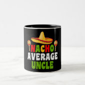 Nacho Average Uncle Zwei-Tone-Kaffee-Tasse Zweifarbige Tasse (Mittel)