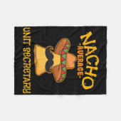 Nacho Average Unit Secretary Mexican Cinco De Mayo Fleecedecke (Vorderseite (Horizontal))