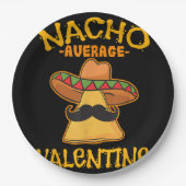 Nacho Average Valentine Mexican Couple Valentine Pappteller (Vorderseite)