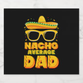 Nacho Average Vater Cinco De Mayo Matching Family Bierflaschenetikett (Einzelnes Label)