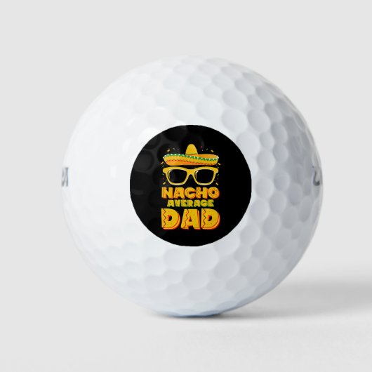 Nacho Average Vater Cinco De Mayo Matching Family Golfball (Vorderseite)