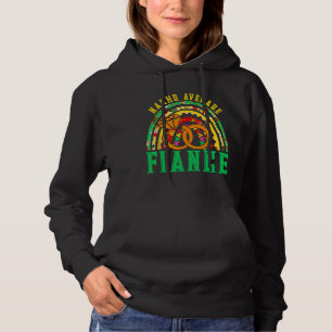 Nacho Average Verlobte Rainbow Mexican Mustache Ci Hoodie