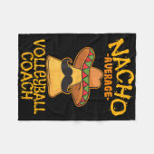 Nacho Average Volleyball Coach Mexican Trainer Cin Fleecedecke (Vorderseite (Horizontal))