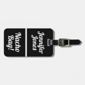 Nacho Bag Funny Gepäckanhänger (Vorderseite horizontal)