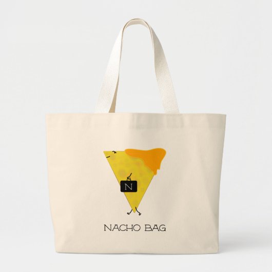 NACHO BAG Tortilla Chip mit Käse Beutel Jumbo Stoffbeutel (Vorne)