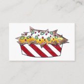 Nacho Chips Käse Nachos Bar Restaurant Junk Food Visitenkarte (Vorderseite)