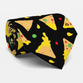 Nacho Chips und Käsemuster Krawatte (Gerollt)